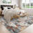 Abstract Machine Washable Rug with Rubber Backing for Living Room Modern Non-Slip Dining Room Rug Easy-Cleaning Colorful Floor Carpet for Bedroom Hallway Kitchen-73708995