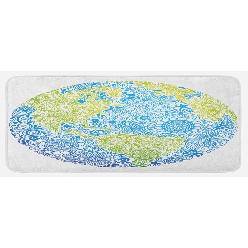 Tapis de cuisine world map