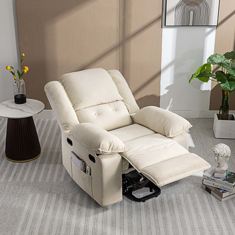Fauteuil de massage chauffant, Lin beige