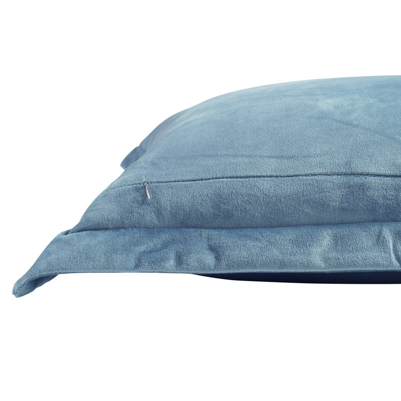 Velvet Dreams Euro Sham Cover 2Pc Set, Blue