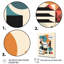 Espace contemplatif orange et bleu I - Minimalisme, art mural, salon-321886004-321886007