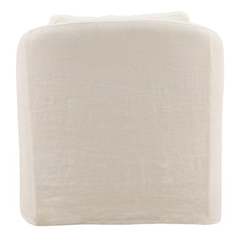 Ama Swivel Chair Olive, White Fabric