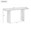 Console en placage de chêne de conception unique avec des formes latérales distinctives-995159654