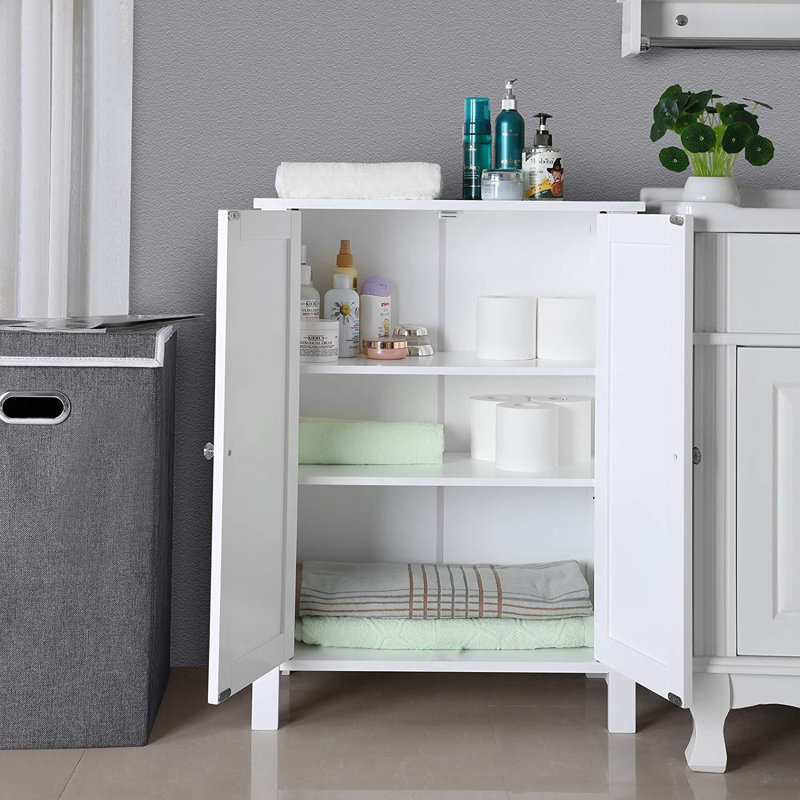 Armoire de salle de bain autoportante l 24 po x H 32 po x P 12 po Muhittin