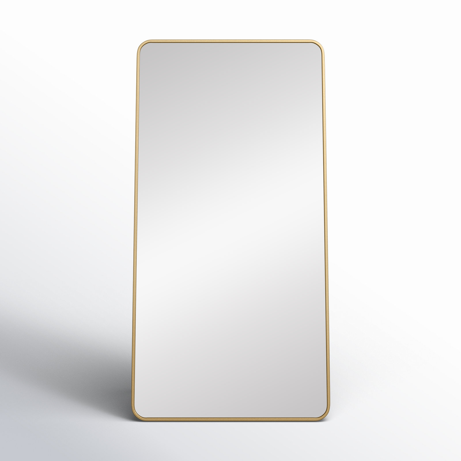 Sabine Full-Length Mirror, Brass, 60" x 30"