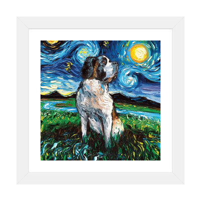 " Saint Bernard Night " by Aja Trier