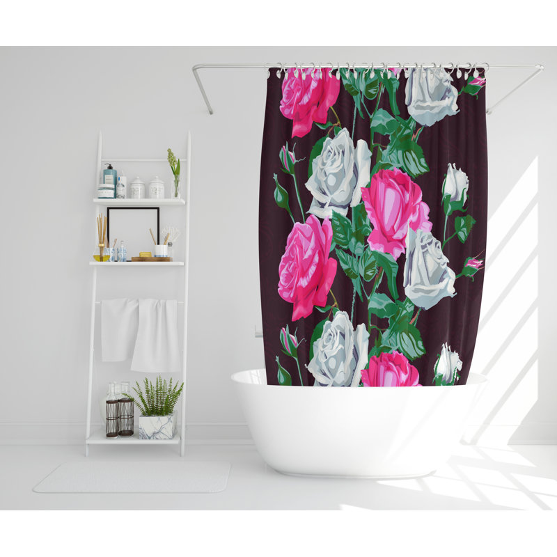Bramfield Polyester Shower Curtain Set, 177cm H x 177cm W