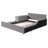 Full Size Upholstered Grounded Bed, Mother & Child Bed With Bedside Desk And Little Round Stool-1379565000-1379565006