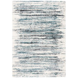 Adam Abstract Ivory/Teal Area Rug