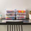 IRIS 2.4 Qt. Plastic Storage Bins With Lids, Clear Containers, Latching Totes 6 Pack-1612732230