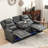 79.5'' Faux Leather Reclining Sofa-742047868