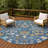 Machine Washable Indoor/Outdoor Chantille ACN2587 Floral Rug-829140953-829140941
