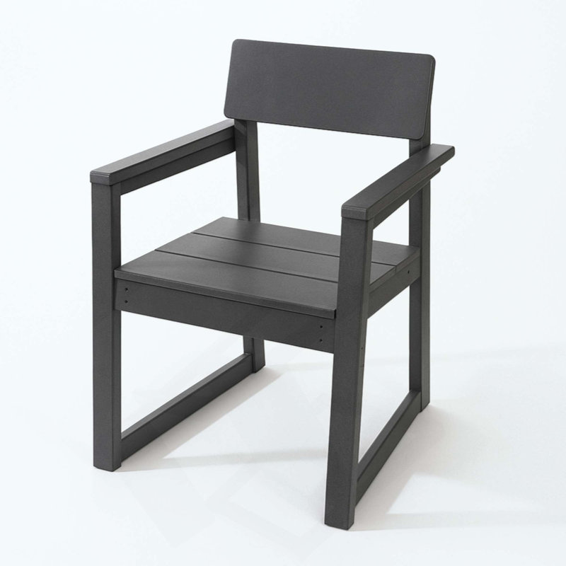 Fauteuils d'extérieur et de jardin en PEHD avec chaises au design moderniste
