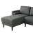Garren 83.1" Wide Reversible Sofa Chaise Sectional, Woven Fabric-101250018