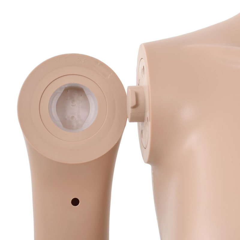 Mannequin féminin sexy avec base en verre beige