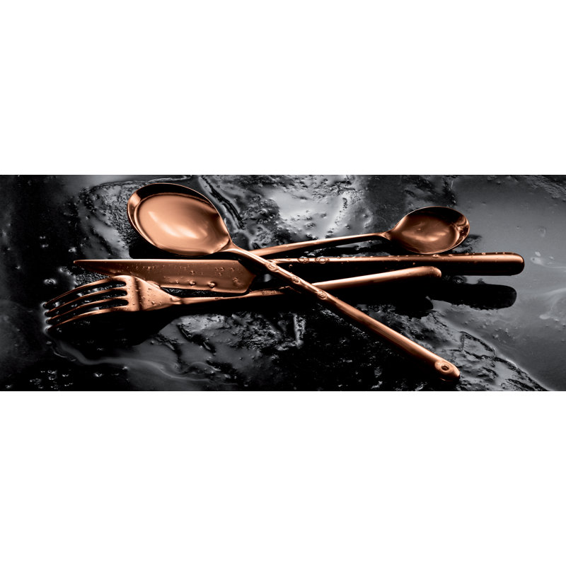 Linea 3 - Piece Stainless Steel Hostess Set, Bronze