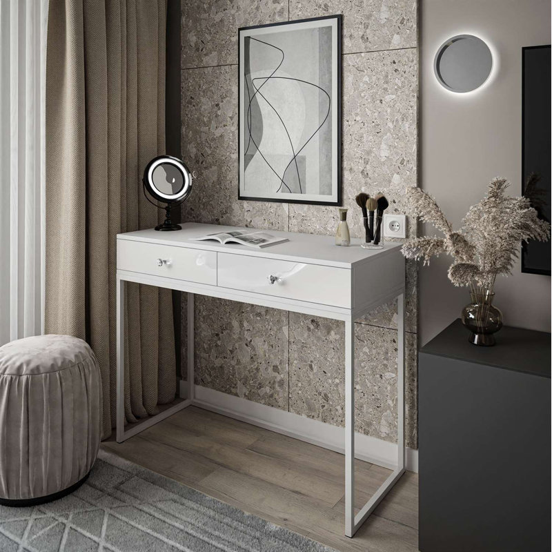 100cm Console Table, White