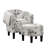 Anges Upholstered Barrel Chair with Ottoman-1942375879