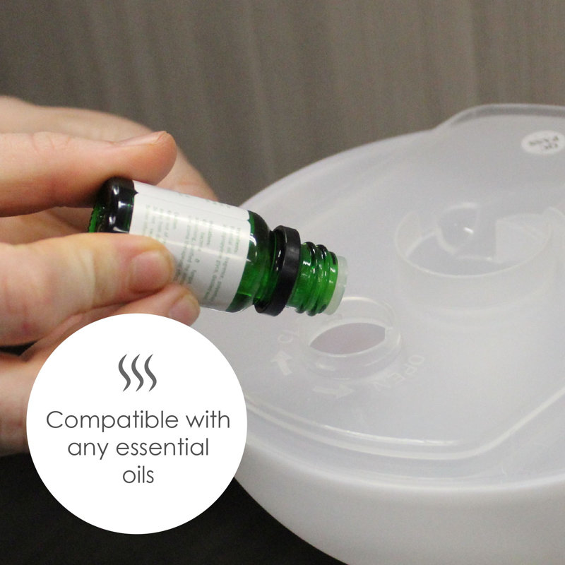 White Ultrasonic Cool Mist Humidifier and Aroma Diffuser