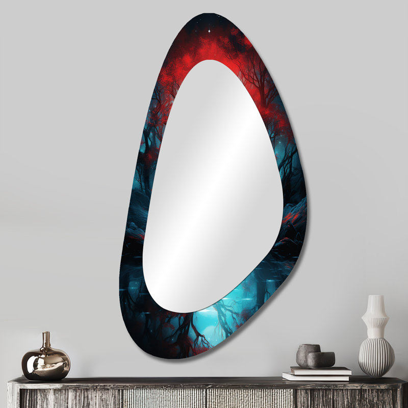 Devoe Marthe - arbre en métal Art Decor - miroir mural moderne et irrégulier