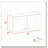 White and Light Oak Rectangle 2-Door Wall Cabinet
