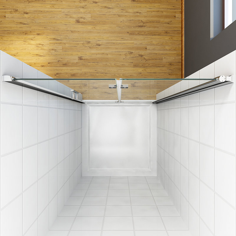 Bonfield Glass Rectangular Shower Enclosure with Tray, 1850mm H x 900mm W x 800mm D