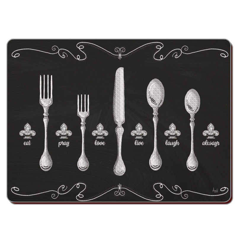 Thomson Wood Abstract Rectangle Placemat
