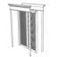 Portes fixes en bois massif Fixturedisplays® 22191