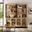  Home Office Furniture Set: 59" Executive Desk With Charging Station And Storage Cabinet, Two 72" Tall Bookcase, Modern Computer Desk And Library Shelf For Work Study-122933759-128721377