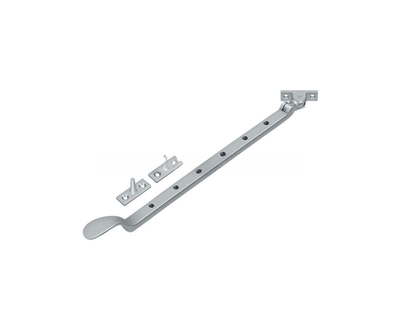 Colonial Casement Stay Adjuster, Brushed Chrome