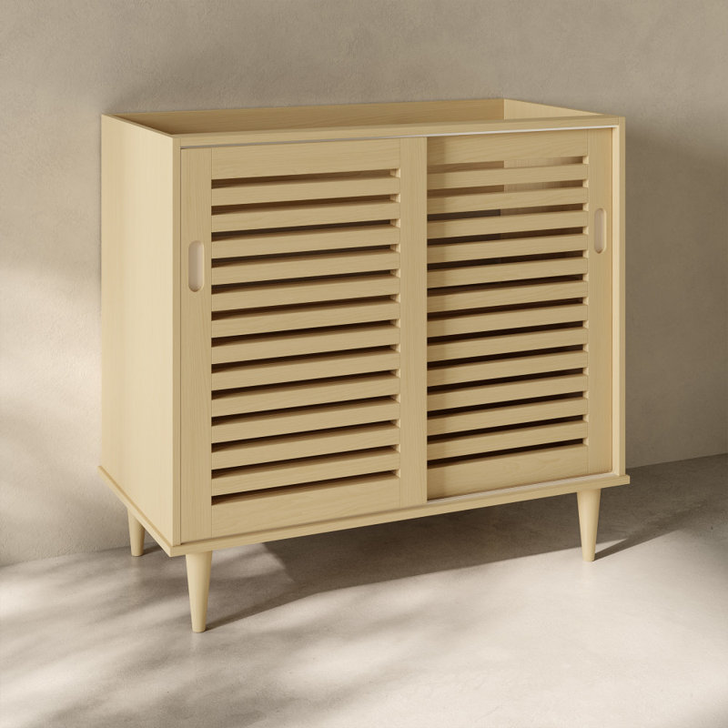 Armoire de salle de bain autoportante sans comptoir en chêne naturel 36 po Delice
