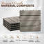 Dalles de terrasse composites emboîtables, revêtement de sol extérieur résistant aux intempéries pour patio, balcon, terrasse sur le toit et terrasse, gris