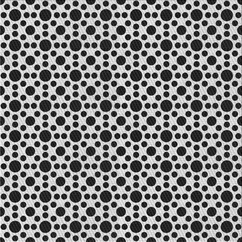 Tapis de zone noire à motifs, Carré 4 pi