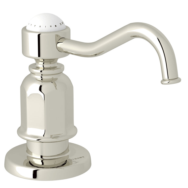 Edwardian Soap Dispenser, Polished Nickel