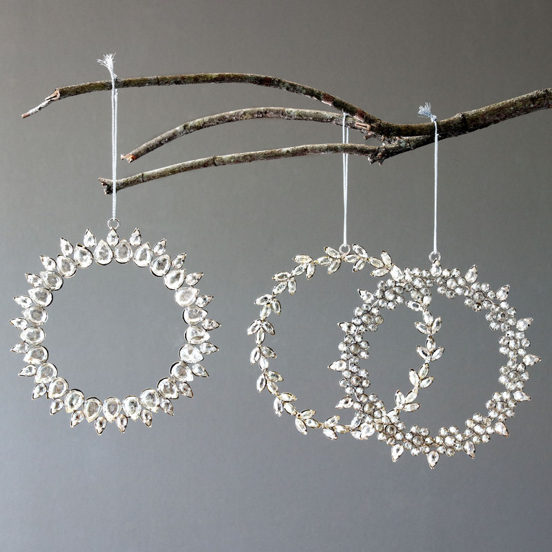 Ornement couronne de strass