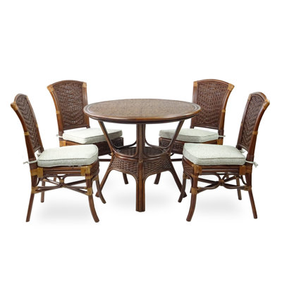 Darolyn 4 - Person Solid Wood Solid Wood Top Four Leg Dining Set
