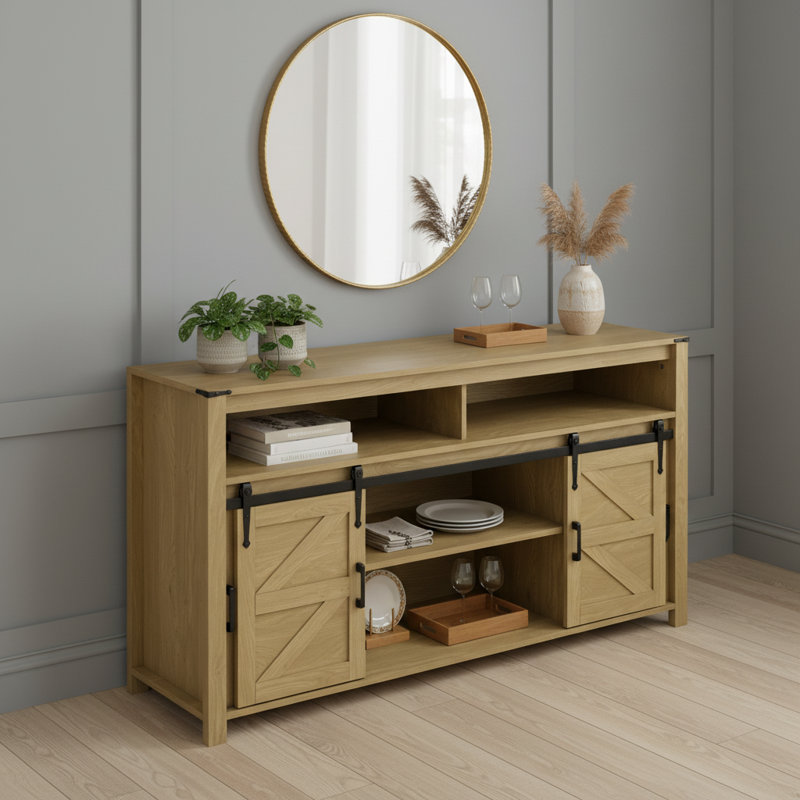 Beige Buffet Farmhouse