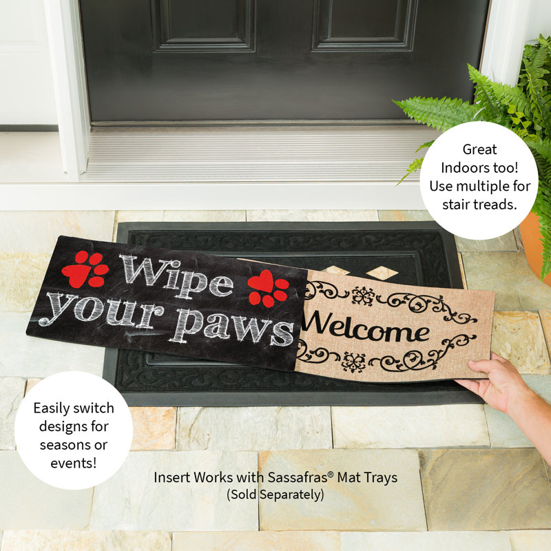 Wipe Your Paws Sassafras Doormat