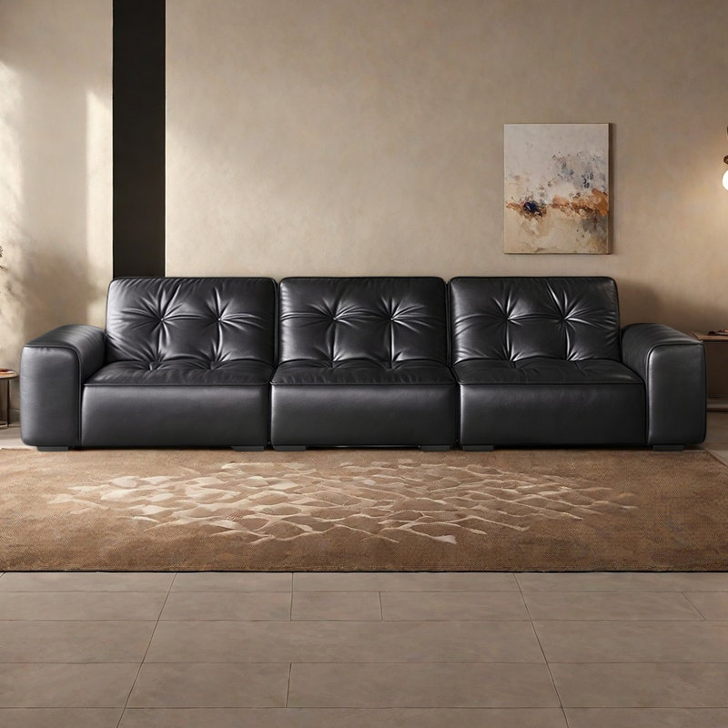 Canapé italien de luxe moderne italien, 3, H 31,49 po x l 98,42 po x P 40,55 po
