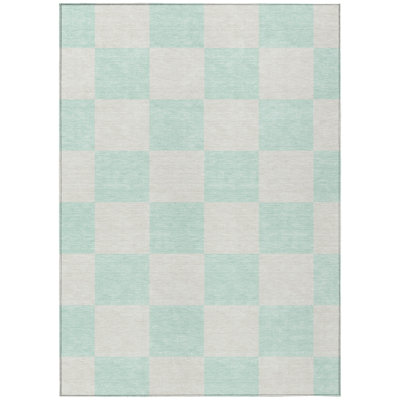 Machine Washable Indoor/Outdoor Chantille ACN2345 Geometric Rug