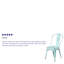 Chaise d'appoint empilable en métal Lily-1652496481