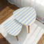 Ensemble de 2 tables basses gigognes Triangle