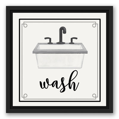 Wash, impression sur toile encadrée
