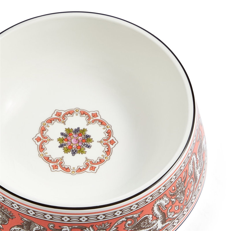 Florentine Citron Pet Bowl 21cm 8.2in, Orange