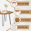 Table basse en bois massif