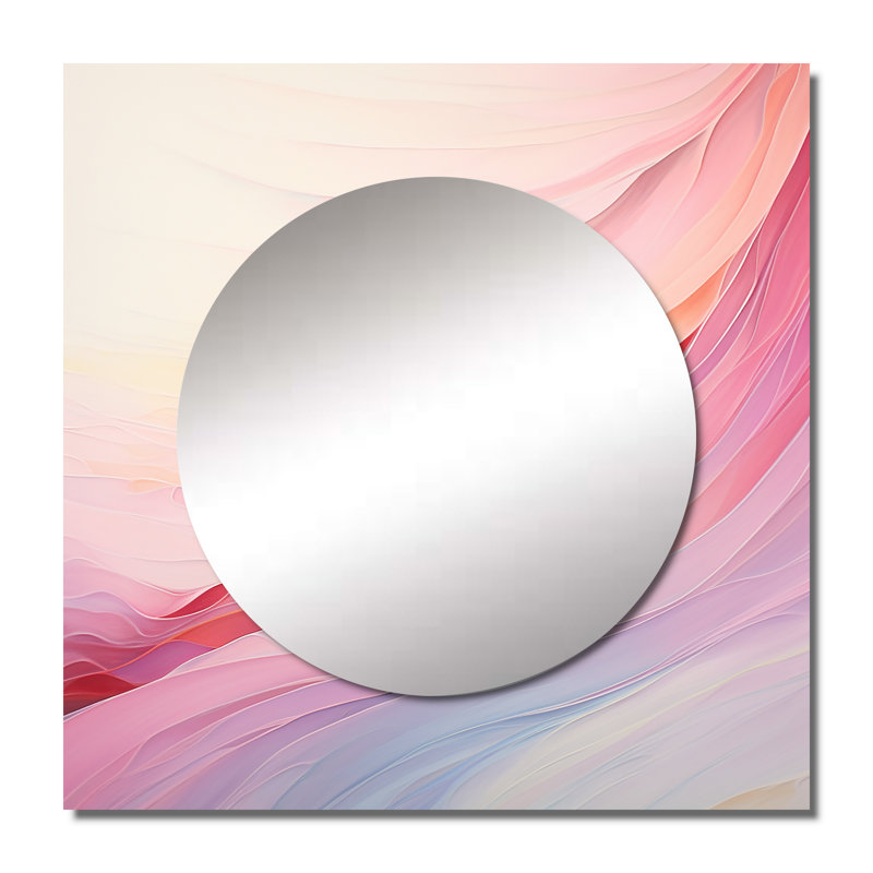 Miroir mural de salon carré Lelde, 29 po x 29 po