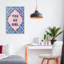 «You Go Girl» sur giclée encadrée à motif bleu, design par lettré et doublé-105385803-105385807