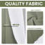 Fabdivine Floral Eyelet Curtains 54X24 Inches Heavy Linen Drapes, Elegant Home & Office Window Treatment- Taraz-1753795602