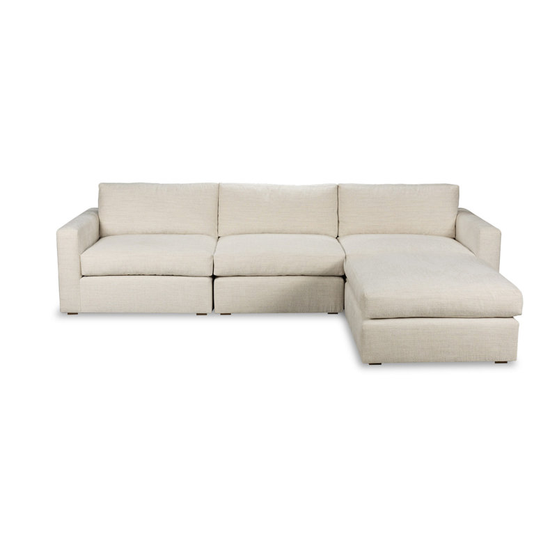 Bailey Modular Sectional, Double Up Linen Polyester
