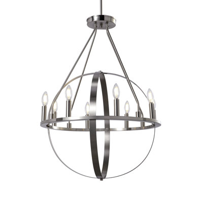 Netice 8 - Light Dimmable Globe Chandelier